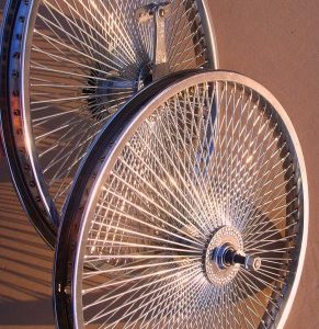 140 Spokes 20 inch Wheel Set, chrome