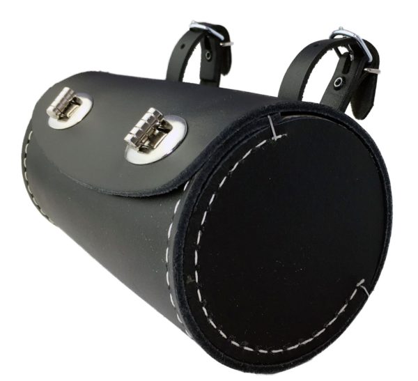 Saddle Bag in Barrel Shape, black