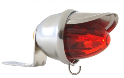 Tail Light Baby Bee, chrome, LED red Tail Light Baby Bee, chrome, LED red