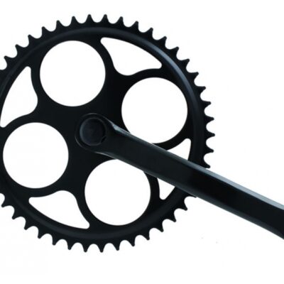 Single speed Crankset, 46T, 170 mm, black