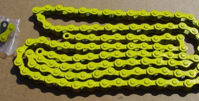 KMC Bicycle Chain 1/2 x 1/8 yellow
